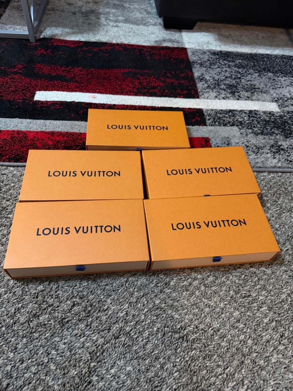 Louis Vuitton Orange Branded Gift Boxes - Set of 5
